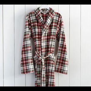 Pottery Barn cozy plaid robe